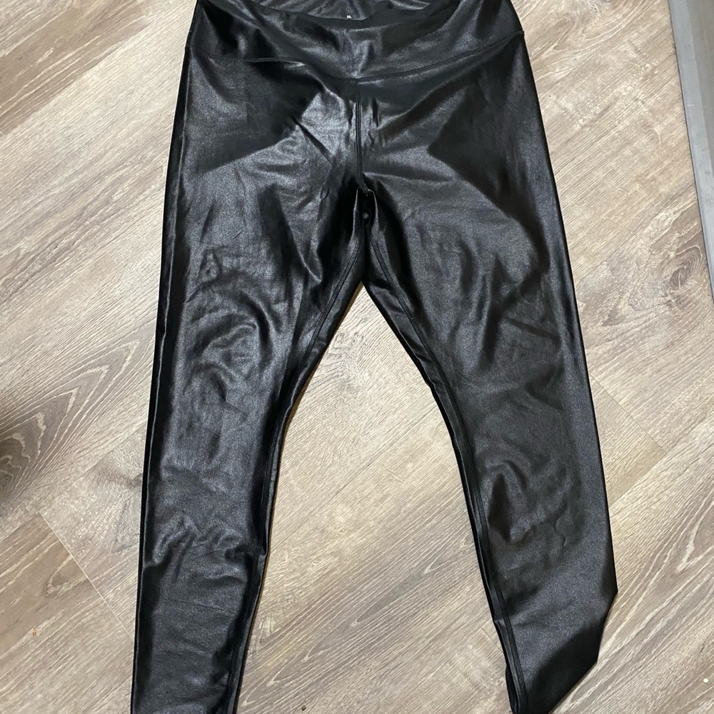 Black Faux Leather Leggings